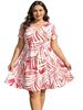 Picture of PRINTED DRESS STRETCH A LINE